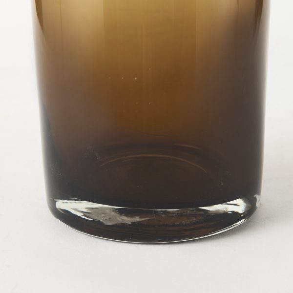 Amrita 4.8L x 4.8W x 16.0H Golden Brown Glass Vase 7