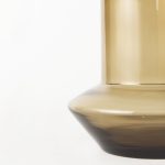 Amrita 8.3L x 8.3W x 9.7H Golden Brown Glass Vase