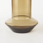 Amrita 8.3L x 8.3W x 9.7H Golden Brown Glass Vase