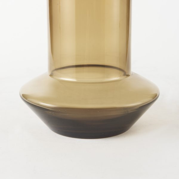 Amrita 8.3L x 8.3W x 9.7H Golden Brown Glass Vase 7