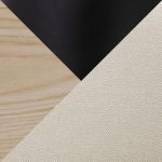 Anabelle Contemporary Black Metal Cream Fabric Chairs (Set of 2)