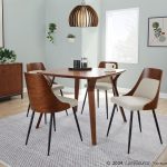 Anabelle Contemporary Black Metal and Cream Chairs (Set of 2) 11 Anabelle Contemporary Black Metal and Cream Chairs (Set of 2)