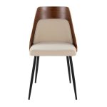 Anabelle Contemporary Black Metal and Cream Chairs (Set of 2) 17 Anabelle Contemporary Black Metal and Cream Chairs (Set of 2)