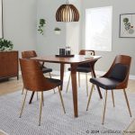 Anabelle Contemporary Brown Faux Leather Accent Chairs (Set of 2) 11 Anabelle Contemporary Brown Faux Leather Accent Chairs (Set of 2)