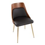 Anabelle Contemporary Brown Faux Leather Accent Chairs (Set of 2) 18 Anabelle Contemporary Brown Faux Leather Accent Chairs (Set of 2)