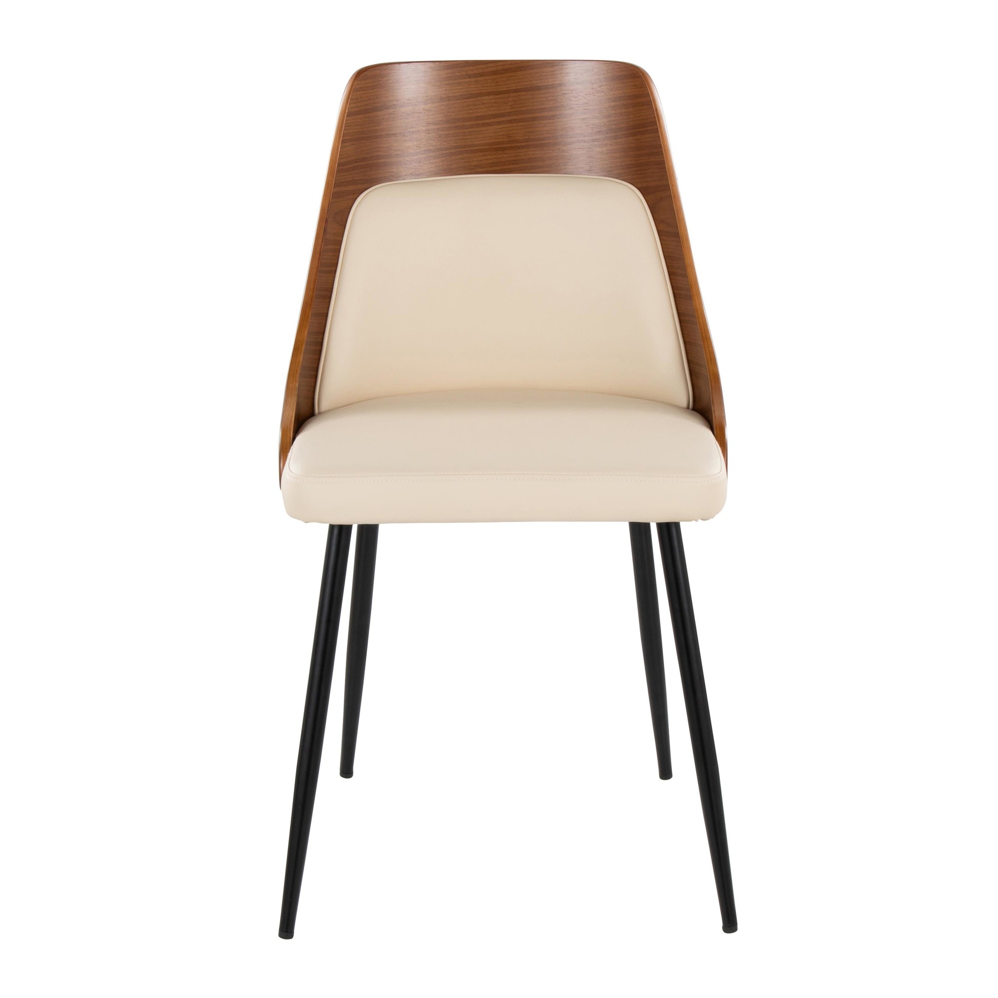 Anabelle Contemporary Cream Faux Leather Dining Chairs (Set of 2) (Set of 2) 7 Anabelle Contemporary Cream Faux Leather Dining Chairs (Set of 2) (Set of 2) - Image 7