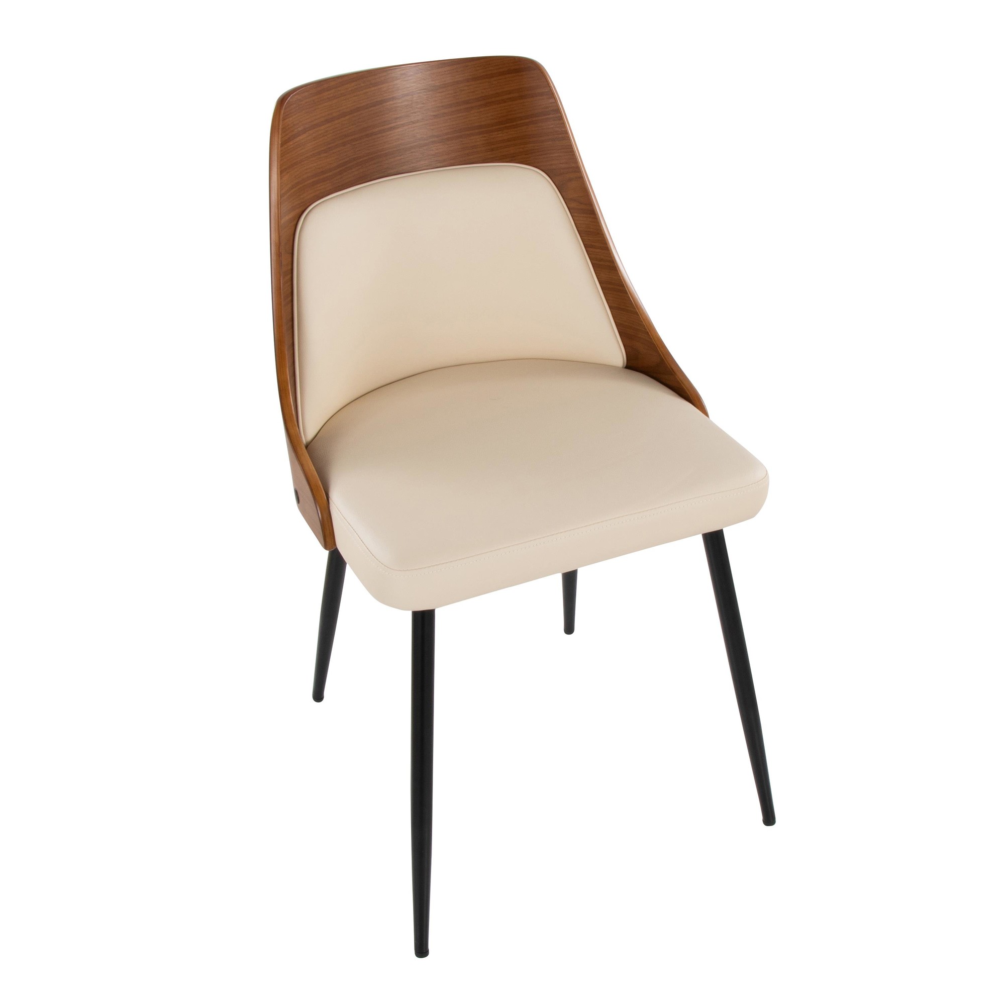 Anabelle Contemporary Cream Faux Leather Dining Chairs (Set of 2) (Set of 2) 8 Anabelle Contemporary Cream Faux Leather Dining Chairs (Set of 2) (Set of 2) - Image 8