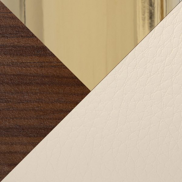 Anabelle Cream Faux Leather Contemporary Dining Chairs Set of 2 9