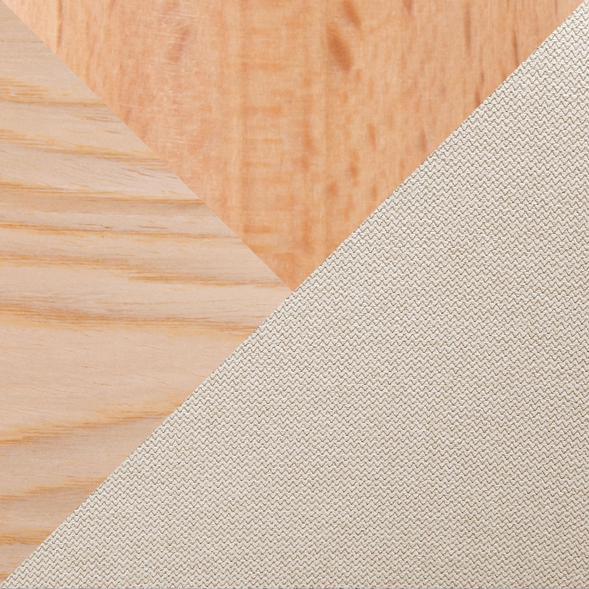 Anabelle Mid-Century Modern Natural Wood Cream Dining Chairs 10 Anabelle Mid-Century Modern Natural Wood Cream Dining Chairs - Image 10