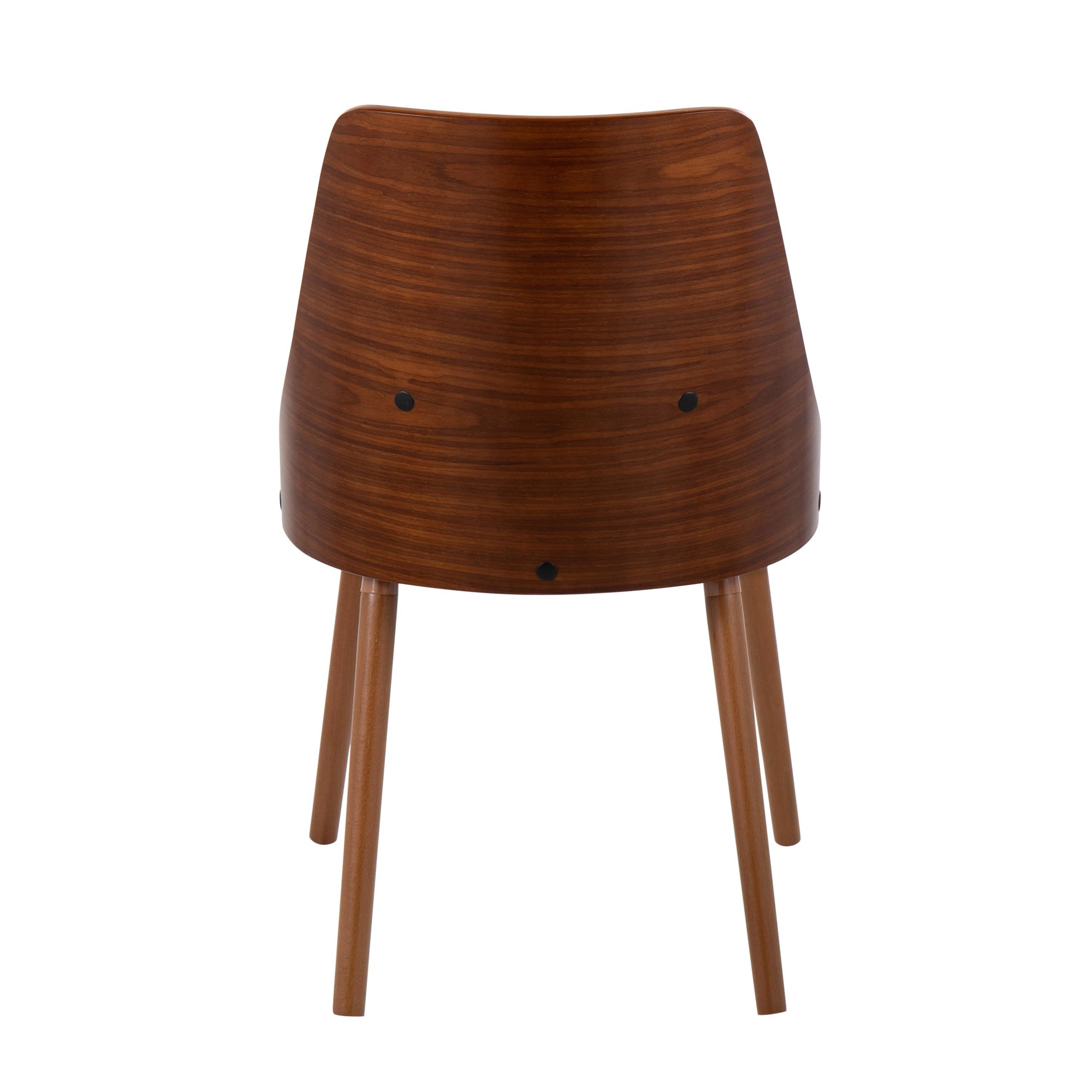 Anabelle Mid-Century Modern Walnut Wood and Grey Chairs 10 Anabelle Mid-Century Modern Walnut Wood and Grey Chairs - Image 10