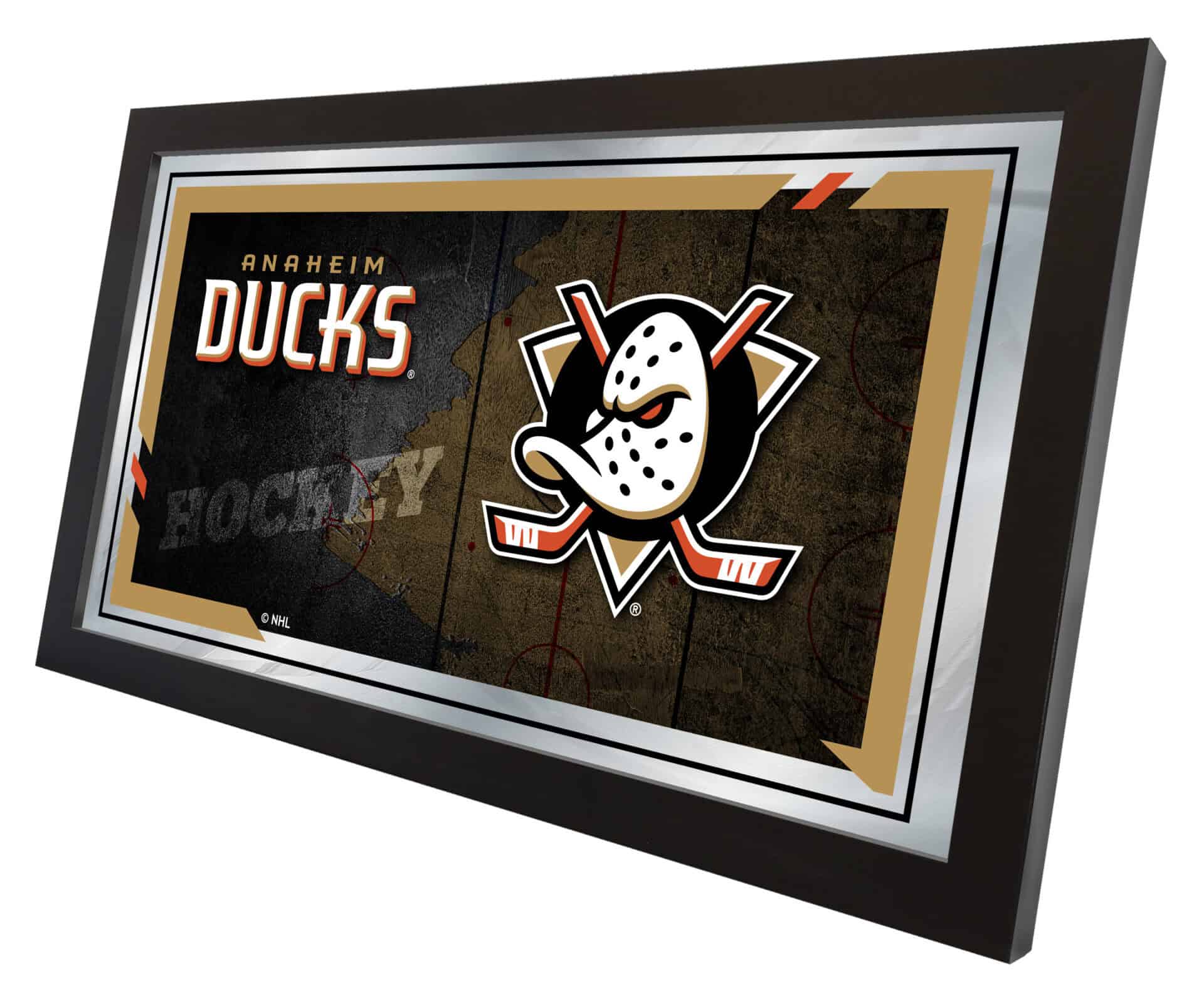Anaheim Ducks 15x26 Hockey Collector Mirror 2 Anaheim Ducks 15x26 Hockey Collector Mirror - Image 2