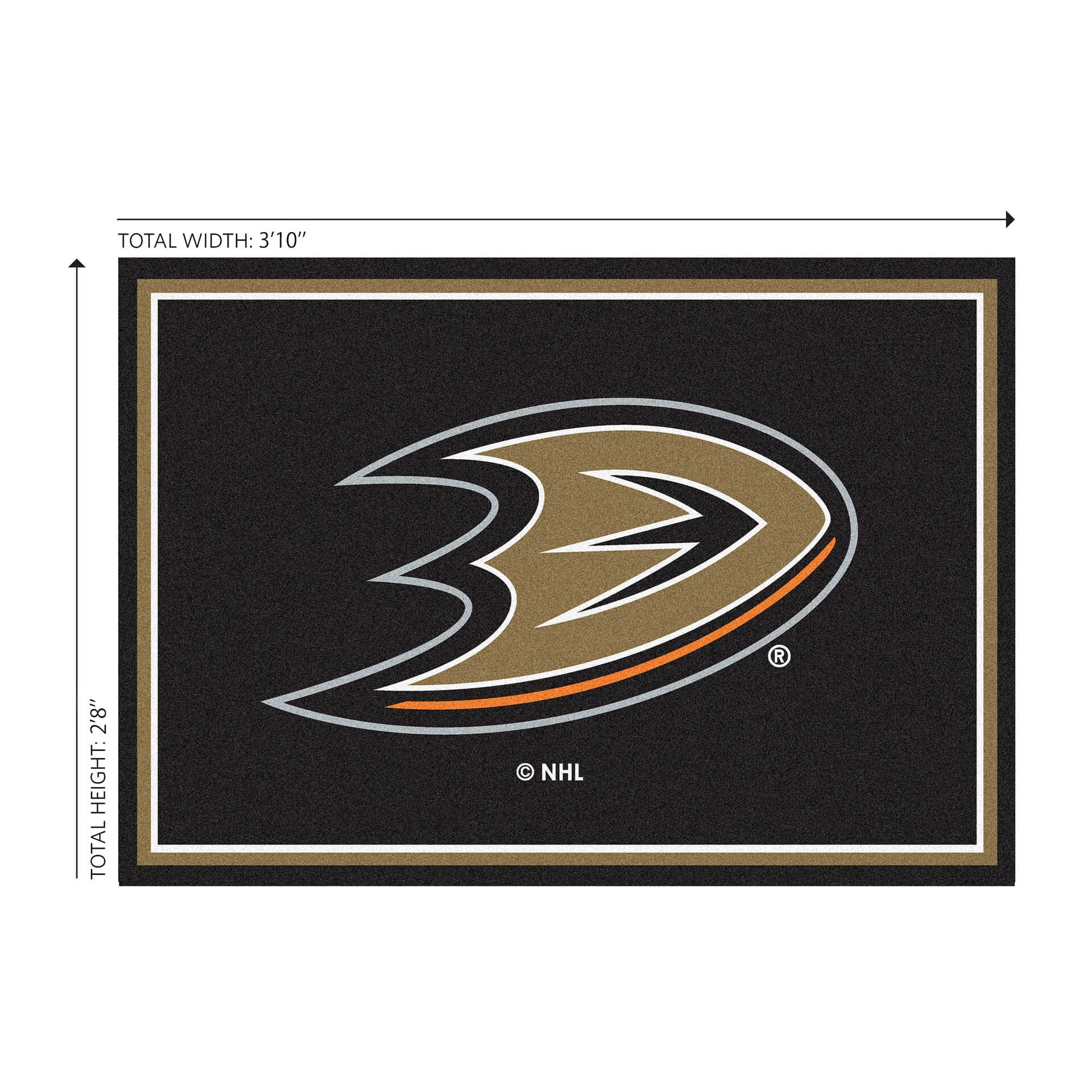 Anaheim Ducks 3x4 Area Rug 3 Anaheim Ducks 3x4 Area Rug - Image 3