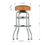 Anaheim Ducks Chrome Bar Stool 8 Anaheim Ducks Chrome Bar Stool