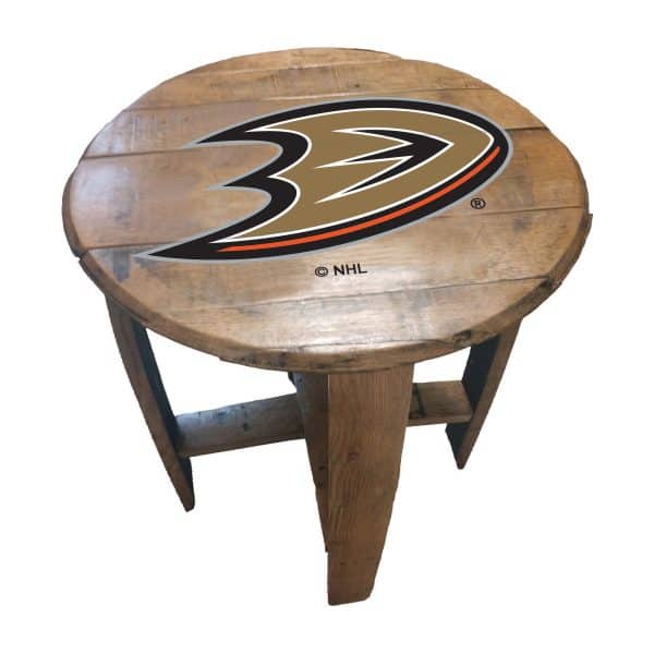 Anaheim Ducks Oak Barrel Table 2
