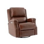 Andreas Brown Leather Electric Rocking Swivel Recliner with Heat and USB 6 Andreas Brown Leather Electric Rocking Swivel Recliner with Heat and USB
