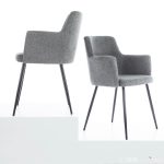 Andrew Contemporary Black/Grey Fabric Dining Chairs (Set of 2) 15 Andrew Contemporary Black/Grey Fabric Dining Chairs (Set of 2)
