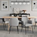 Andrew Contemporary Black/Grey Fabric Dining Chairs (Set of 2) 19 Andrew Contemporary Black/Grey Fabric Dining Chairs (Set of 2)