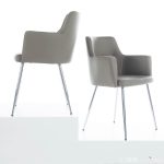 Andrew Grey Faux Leather Contemporary Dining Chairs (Set of 2) 15 Andrew Grey Faux Leather Contemporary Dining Chairs (Set of 2)