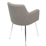 Andrew Grey Faux Leather Contemporary Dining Chairs (Set of 2) 23 Andrew Grey Faux Leather Contemporary Dining Chairs (Set of 2)