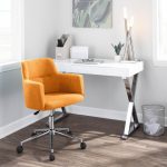 Andrew Orange Contemporary Adjustable Office Chair by LumiSource 9 Andrew Orange Contemporary Adjustable Office Chair by LumiSource