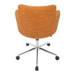 Andrew Orange Contemporary Adjustable Office Chair by LumiSource 13 Andrew Orange Contemporary Adjustable Office Chair by LumiSource