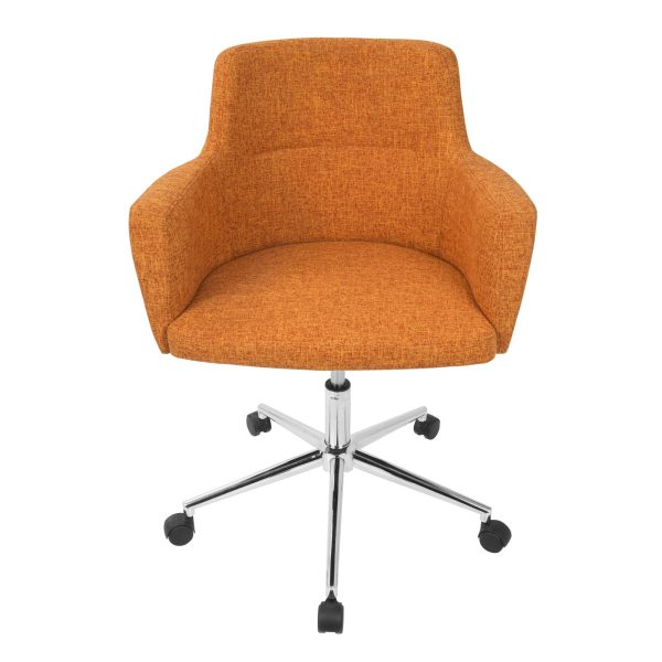 Andrew Orange Contemporary Adjustable Office Chair by LumiSource 5