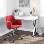 Andrew Red Contemporary Adjustable Fabric Office Chair 9 Andrew Red Contemporary Adjustable Fabric Office Chair