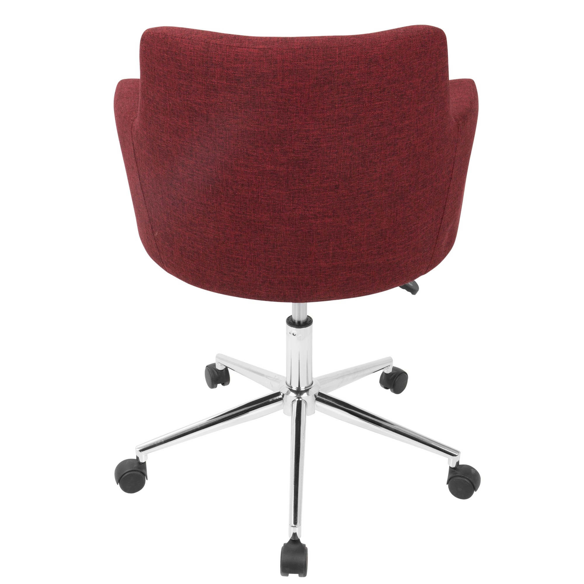 Andrew Red Contemporary Adjustable Fabric Office Chair 5 Andrew Red Contemporary Adjustable Fabric Office Chair - Image 5