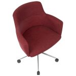 Andrew Red Contemporary Adjustable Fabric Office Chair 15 Andrew Red Contemporary Adjustable Fabric Office Chair