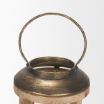 Andy I Large Natural Wood Cylindrical Lantern
