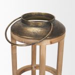 Andy I Large Natural Wood Cylindrical Lantern