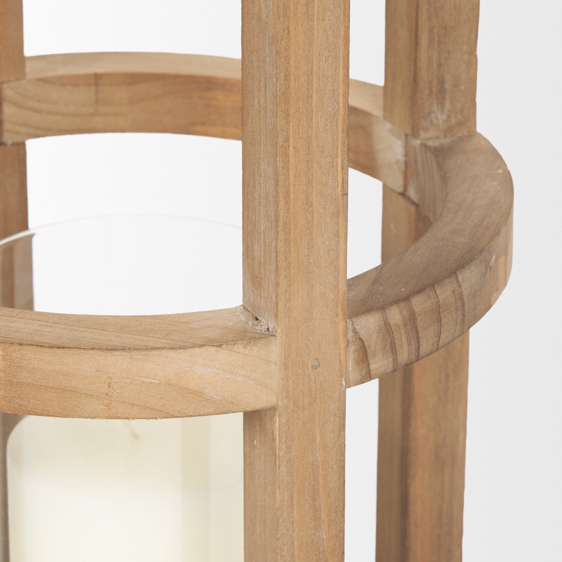Andy II Small Natural Wood Cylindrical Lantern 7 Andy II Small Natural Wood Cylindrical Lantern - Image 7