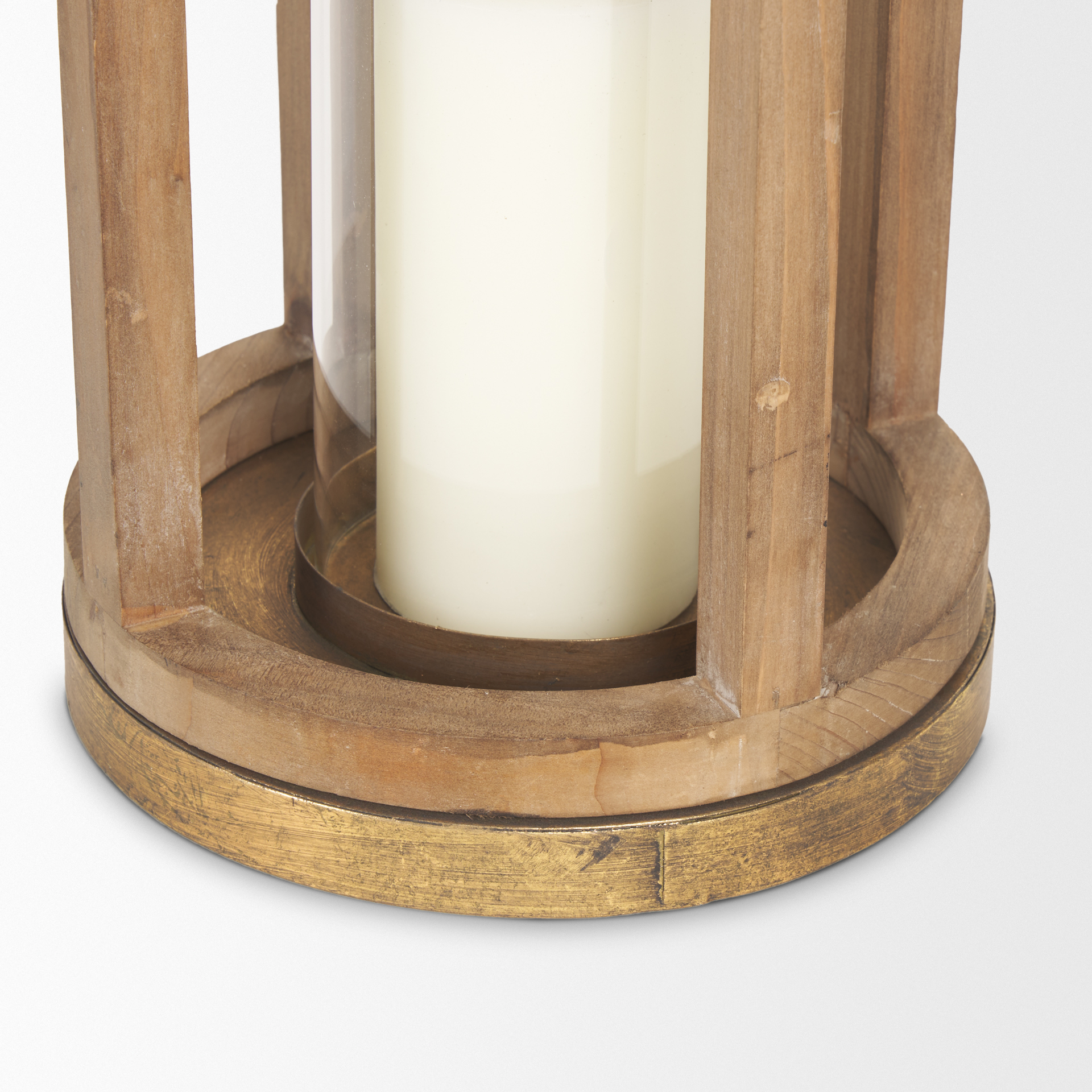 Andy II Small Natural Wood Cylindrical Lantern 8 Andy II Small Natural Wood Cylindrical Lantern - Image 8