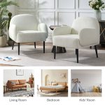 Andy Ivory Loop Yarn Modern Accent Chair 8 Andy Ivory Loop Yarn Modern Accent Chair