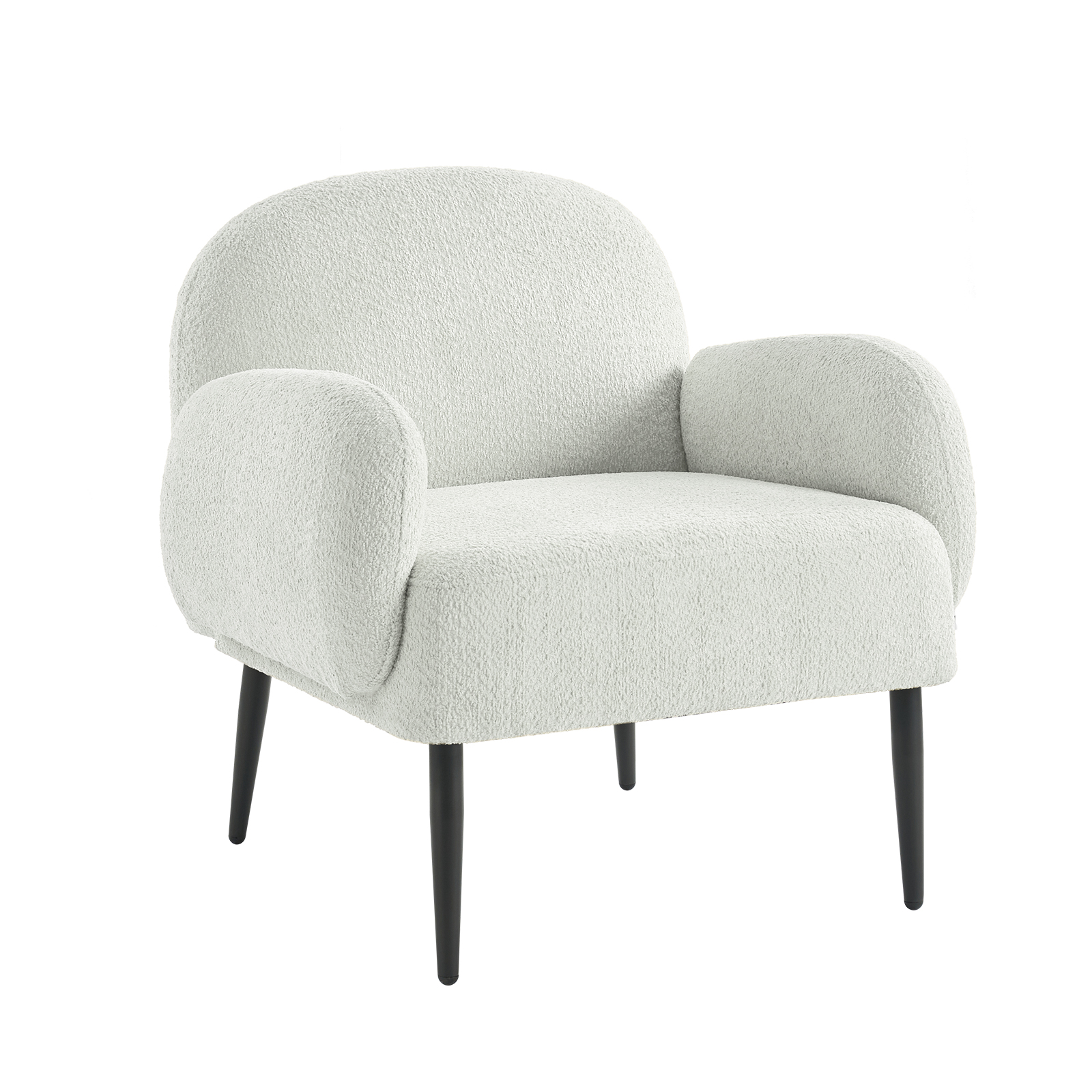 Andy Ivory Loop Yarn Modern Accent Chair 1 Andy Ivory Loop Yarn Modern Accent Chair