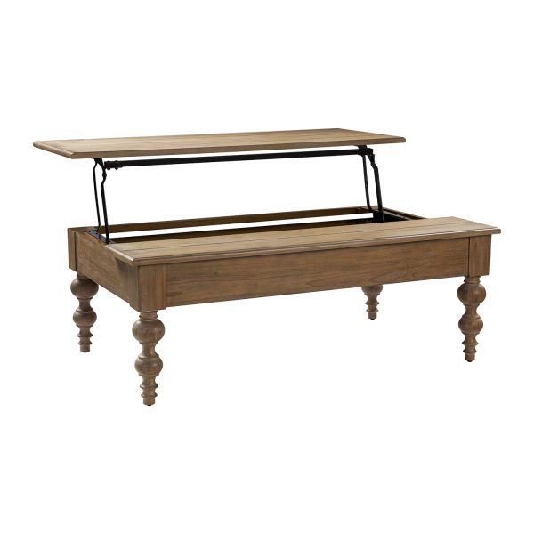 Angelica Acorn Lift Top Coffee Table with Storage 4