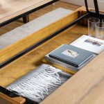 Angelica Acorn Lift-Top Farmhouse Coffee Table with Storage