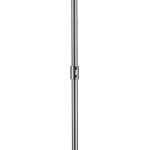 Anna (26"x14") Hanging Gun-Metal w/ Clear Glass Rods Six Bulb Chandelier