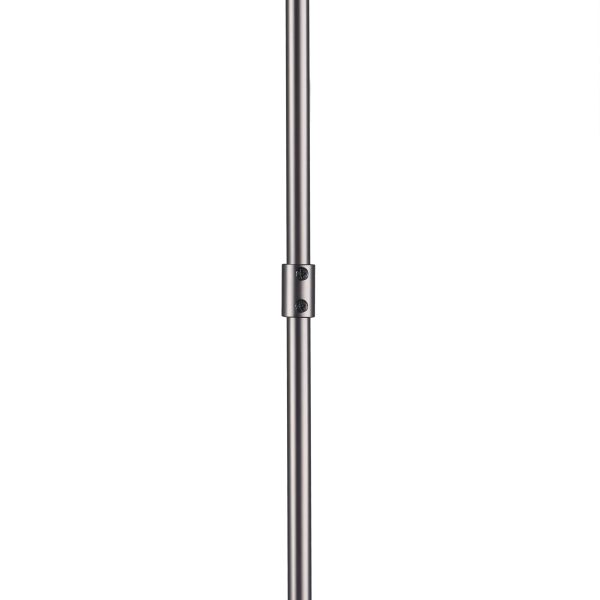 Anna 26x14 Hanging Gun Metal w Clear Glass Rods Six Bulb Chandelier 1