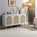 Antiope Black Rattan Door Modern Farmhouse Sideboard 6 Antiope Black Rattan Door Modern Farmhouse Sideboard