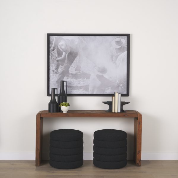 Anvilia Set of 2 12L x 4W Black With Gold Accents Anvil Shaped Bookends 1