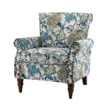 Araceli Green Nailhead Trim Rolled Arm Accent Chair 7 Araceli Green Nailhead Trim Rolled Arm Accent Chair