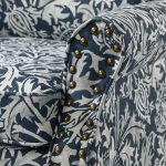 Araceli Navy Velvet Nailhead Trim Rolled Arm Accent Chair 10 Araceli Navy Velvet Nailhead Trim Rolled Arm Accent Chair