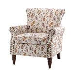 Araceli Yellow Velvet Nailhead Trim Rolled Arm Accent Chair 7 Araceli Yellow Velvet Nailhead Trim Rolled Arm Accent Chair