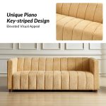 Aragon Boucle Piano Key-Striped Modern Sofa 8 Aragon Boucle Piano Key-Striped Modern Sofa