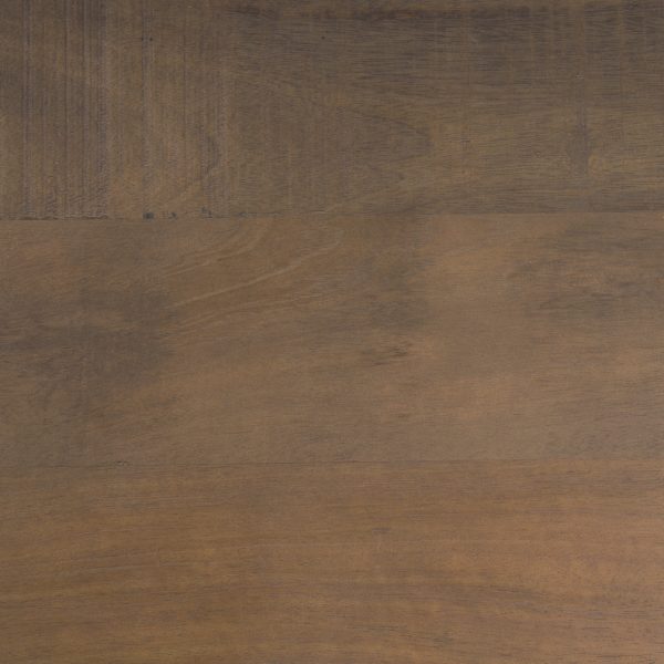 Araxi Rectangular Dark Brown Wood w Black Metal Base Dining Table 2