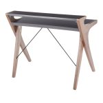 Archer Contemporary Walnut and Grey Wood Desk 13 Archer Contemporary Walnut and Grey Wood Desk