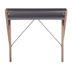 Archer Contemporary Walnut and Grey Wood Desk 14 Archer Contemporary Walnut and Grey Wood Desk