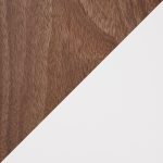 Archer Contemporary Walnut and White Wood Desk 16 Archer Contemporary Walnut and White Wood Desk