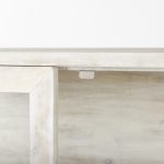 Arelius 36L x 18.75W x 63H White Wood W/ Gold Metal Base Display Cabinet